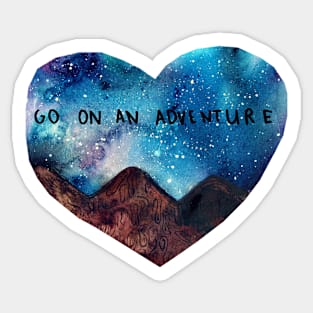 go on an adventure Sticker